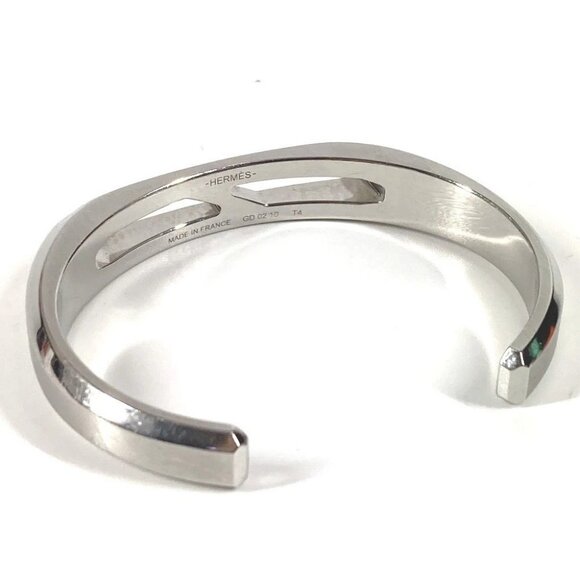 HERMES Delta Cuff Bangle Accessories Bangle SS Silver - Picture 5 of 10